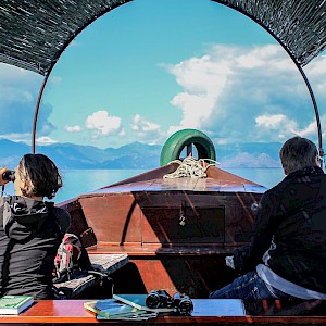 Wonderful view from our boat cruising trip